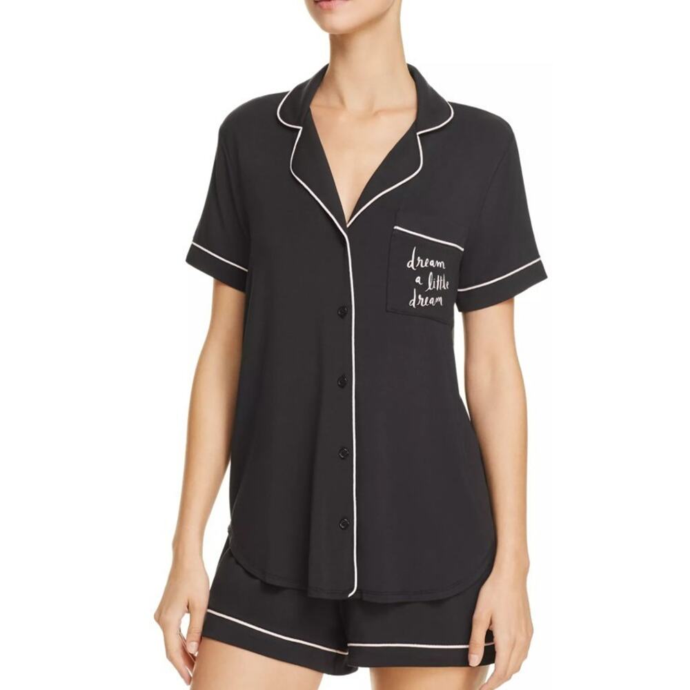 Kate Spade M Pajama Set New York Dream a Little Dream Short PJ Top Shirts NEW